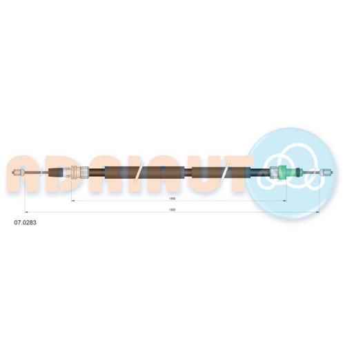 ADRIAUTO Seilzug, Feststellbremse 07.0283
