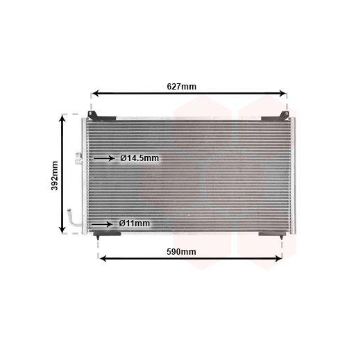 VAN WEZEL Kondensator, Klimaanlage 40005192