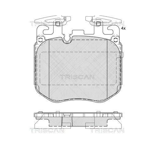 TRISCAN Bremsbelagsatz, Scheibenbremse 8110 11066