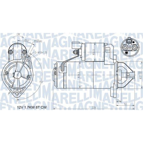 MAGNETI MARELLI Starter 063721365010