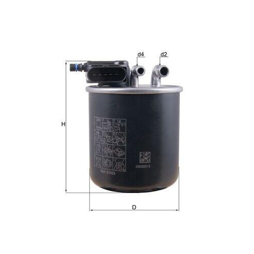 MAHLE Kraftstofffilter KL 942