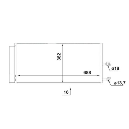 MAHLE Kondensator, Klimaanlage BEHR AC 890 000S