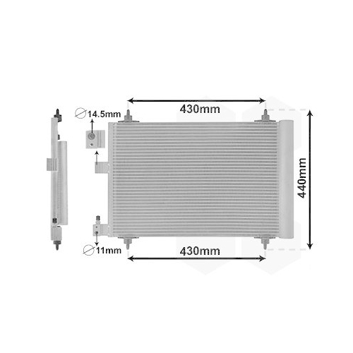 VAN WEZEL Kondensator, Klimaanlage 40005193