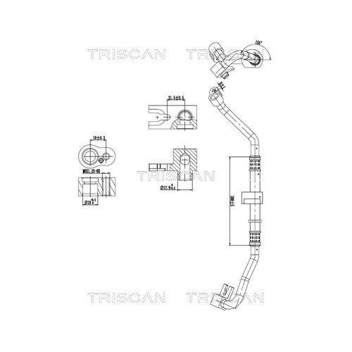 TRISCAN Hochdruck-/Niederdruckleitung, Klimaanlage 9010 11019
