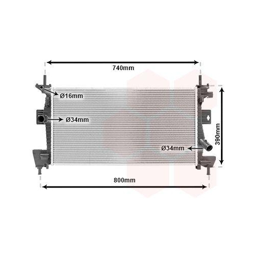 VAN WEZEL K&uuml;hler, Motork&uuml;hlung 18002475