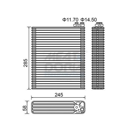 MEAT & DORIA Verdampfer, Klimaanlage 997066