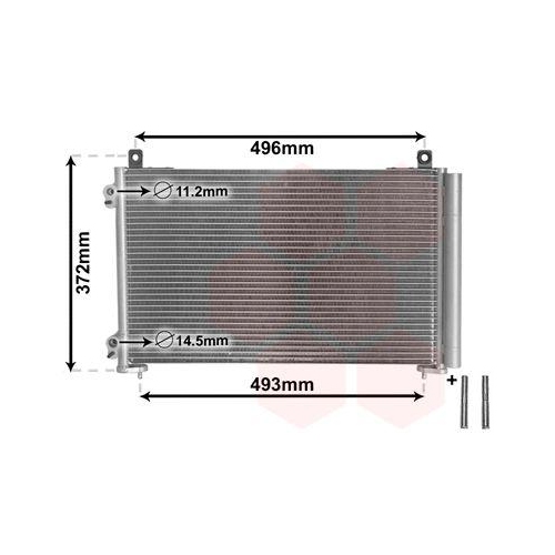 VAN WEZEL Kondensator, Klimaanlage *** IR PLUS *** 40005258