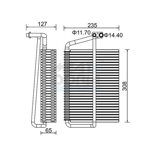 MEAT & DORIA Verdampfer, Klimaanlage 997067