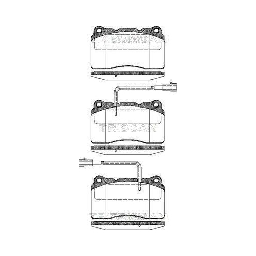 TRISCAN Bremsbelagsatz, Scheibenbremse 8110 12014