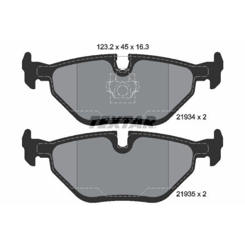 TEXTAR Bremsbelagsatz, Scheibenbremse Q+ 2193404