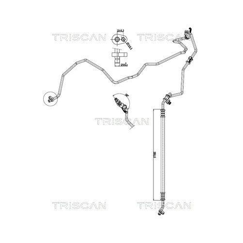 TRISCAN Hochdruck-/Niederdruckleitung, Klimaanlage 9010 24007