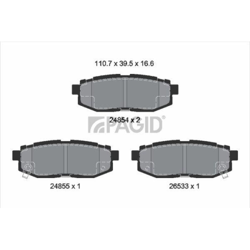 PAGID Bremsbelagsatz, Scheibenbremse T1817N