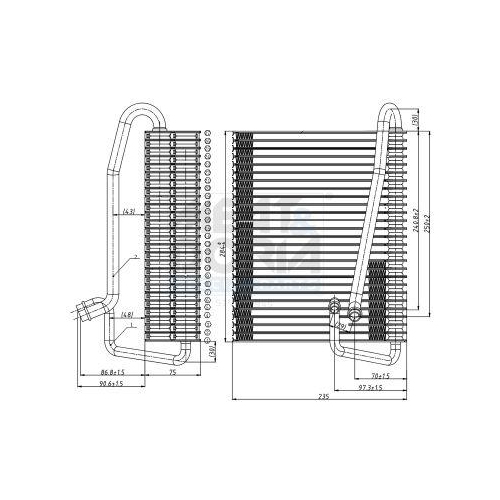 MEAT & DORIA Verdampfer, Klimaanlage 997068
