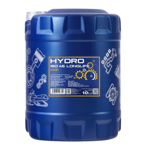 Hydraulik&ouml;l Mannol Hydro ISO 46 Longlife 10 Liter Kanister MN2102-10