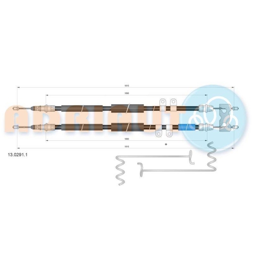 ADRIAUTO Seilzug, Feststellbremse 13.0291.1