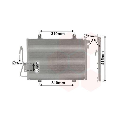 VAN WEZEL Kondensator, Klimaanlage 43005232