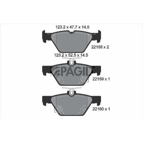 PAGID Bremsbelagsatz, Scheibenbremse T2492N