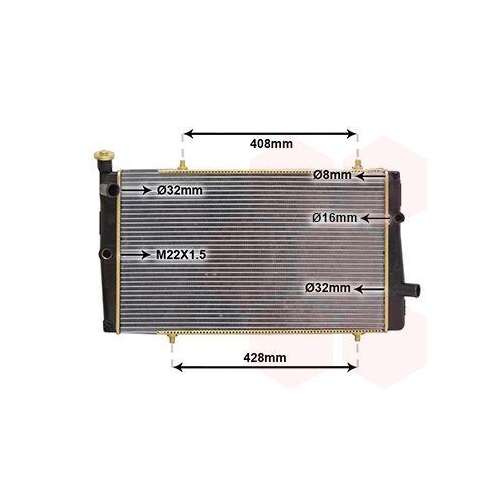 VAN WEZEL K&uuml;hler, Motork&uuml;hlung *** IR PLUS *** 40002079