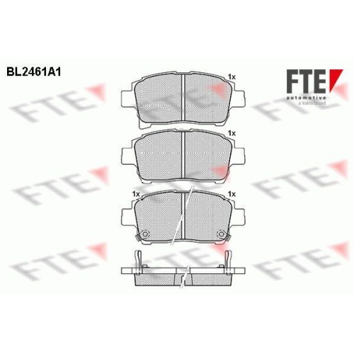 FTE Bremsbelagsatz, Scheibenbremse 9010747