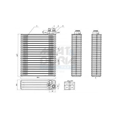 MEAT & DORIA Verdampfer, Klimaanlage 997069