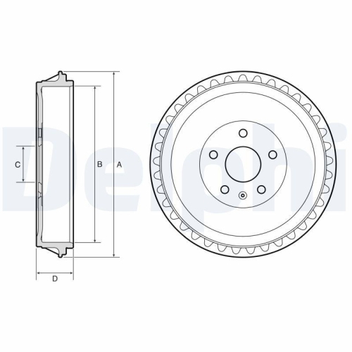 DELPHI Bremstrommel BF662