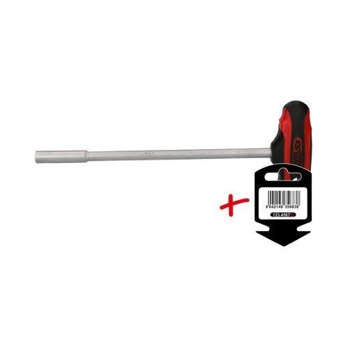 T-Griff-Nuss-Schraubendreher, lang, 8mm auf H&auml;nger KS TOOLS 158.5008-E