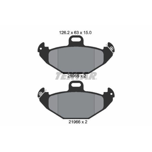 TEXTAR Bremsbelagsatz, Scheibenbremse 2196502