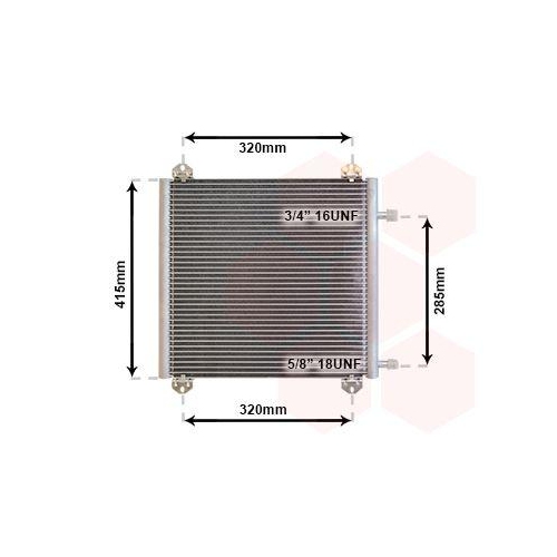 VAN WEZEL Kondensator, Klimaanlage 43005235