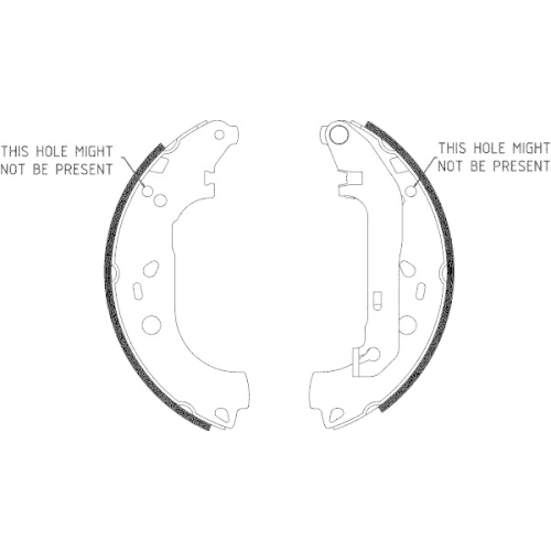 HELLA Bremsbackensatz 8DB 355 002-731