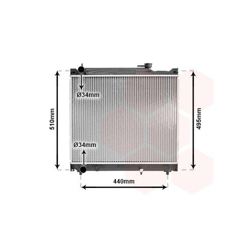 VAN WEZEL K&uuml;hler, Motork&uuml;hlung 52002046