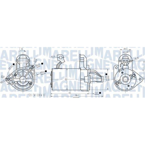 MAGNETI MARELLI Starter 063721422010