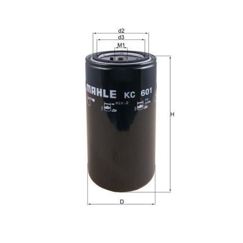 MAHLE Kraftstofffilter KC 601