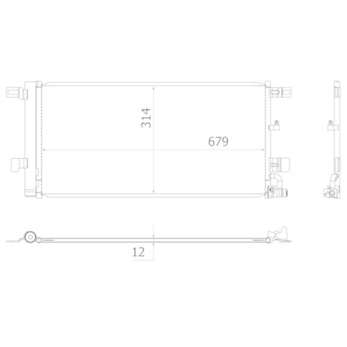 MAHLE Kondensator, Klimaanlage BEHR AC 961 000S