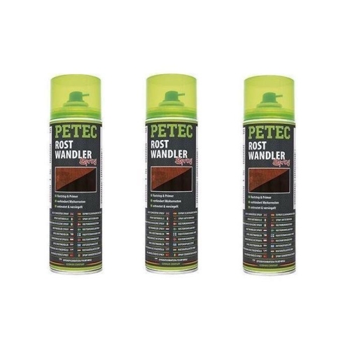 3x Rostumwandler &Uuml;berlackierbar Rostschutz Spraydose 500 ML 70040 Petec