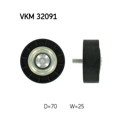 SKF Umlenk-/F&uuml;hrungsrolle, Keilrippenriemen