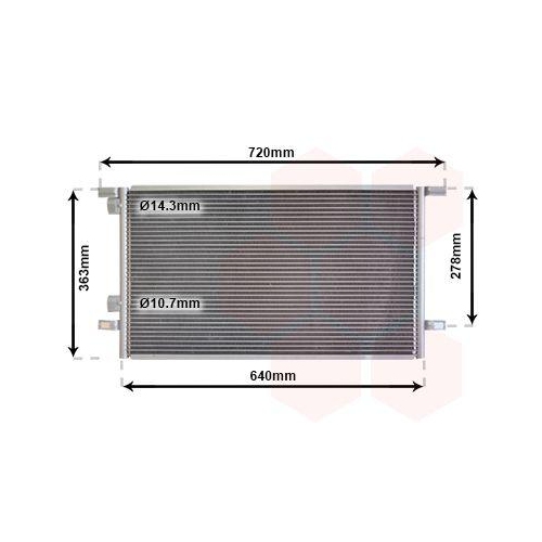 VAN WEZEL Kondensator, Klimaanlage 43005253