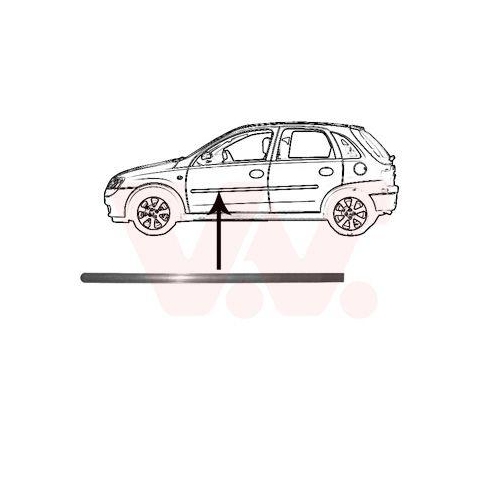 VAN WEZEL Zier-/Schutzleiste, T&uuml;r 3777423