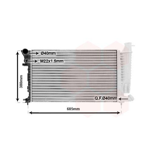 VAN WEZEL K&uuml;hler, Motork&uuml;hlung 40002136