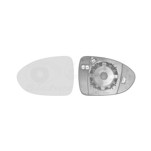 VAN WEZEL Spiegelglas, Au&szlig;enspiegel * HAGUS * 8323837