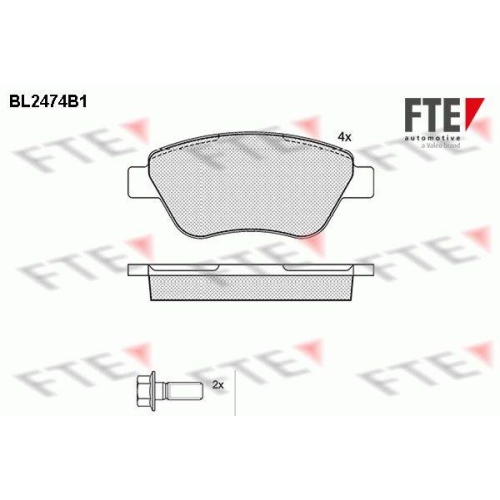 FTE Bremsbelagsatz, Scheibenbremse 9010754