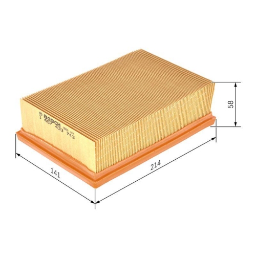 BOSCH Luftfilter 1 457 433 743