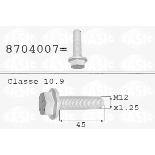 SASIC Riemenscheibenschraube 8704007
