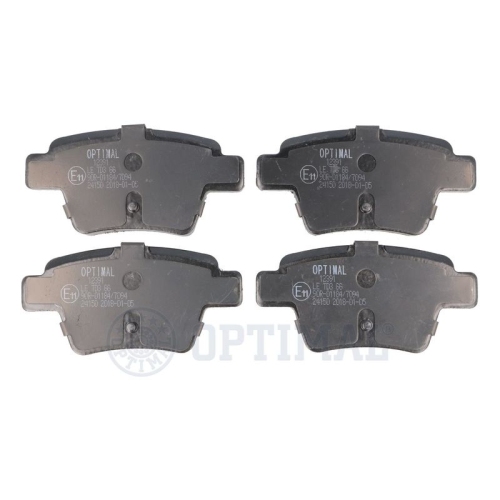 OPTIMAL Bremsbelagsatz, Scheibenbremse BP-12391