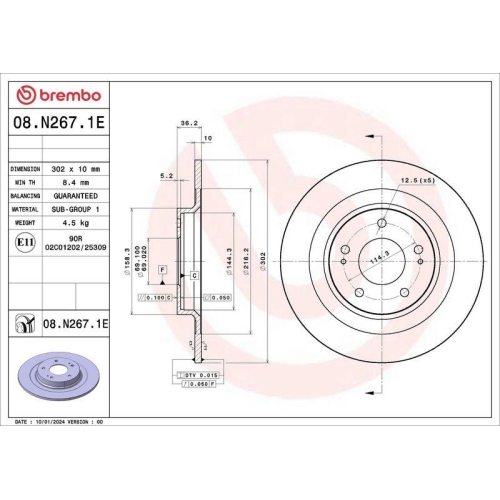 BREMBO Bremsensatz, Scheibenbremse BEYOND LINE - EV KT 08 059