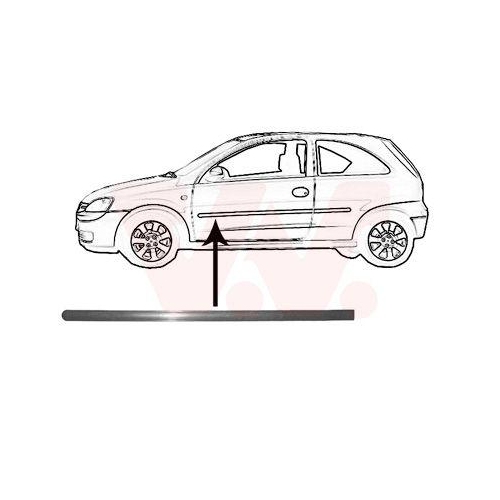 VAN WEZEL Zier-/Schutzleiste, T&uuml;r 3777427