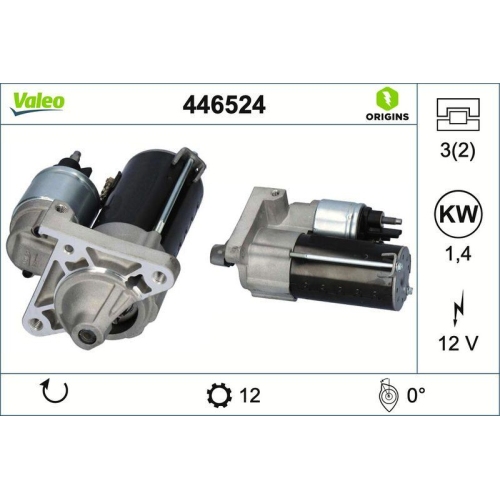 VALEO Starter VALEO ORIGINS 446524