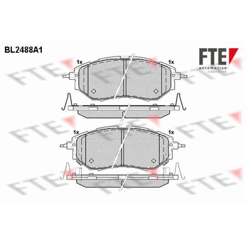 FTE Bremsbelagsatz, Scheibenbremse 9010761