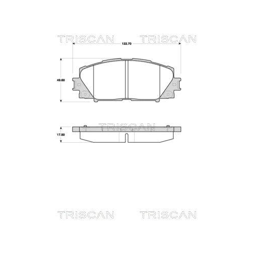 TRISCAN Bremsbelagsatz, Scheibenbremse 8110 13071