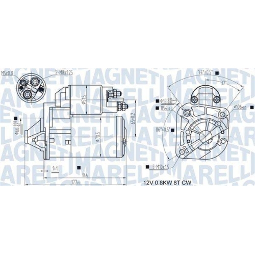 MAGNETI MARELLI Starter 063721442010