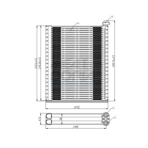 MEAT & DORIA Verdampfer, Klimaanlage 997073